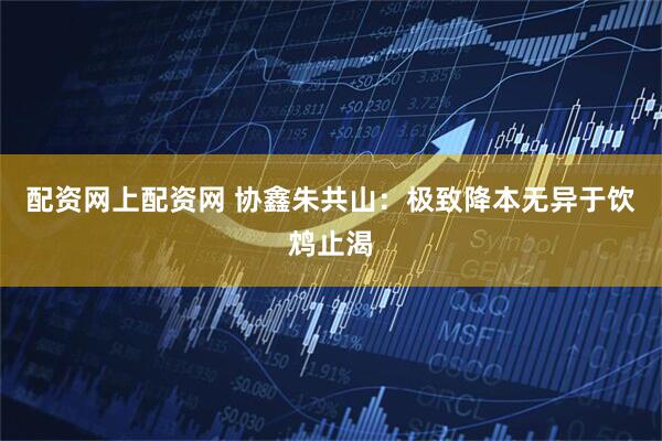 配资网上配资网 协鑫朱共山：极致降本无异于饮鸩止渴