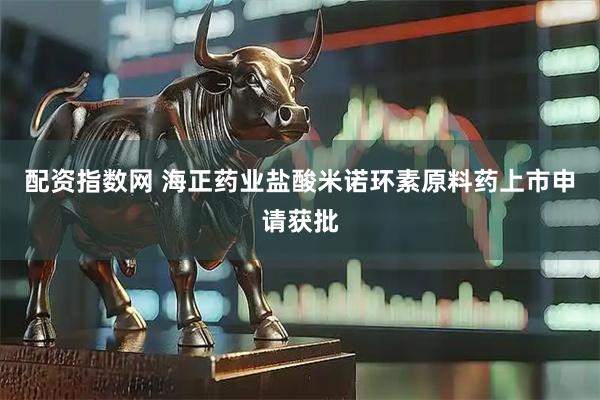 配资指数网 海正药业盐酸米诺环素原料药上市申请获批